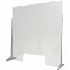 Freestanding Sneeze Guard/Plastic Divider Screen 1000x1000mm Clear | Adexa AC80011