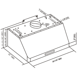 Commercial Extraction Canopy With Filter, Range Hood, Fan, Lights & Speed Control 900mm | Adexa AP238PS8336 -Cooking Appliances Sales Store AP238PS8336 1 1200x1200 1