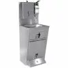 Handwash Station With Waste Basket & Napkin Dispenser & Soap Dispenser Holder Foot Operated Stainless Steel Height 1350mm | Adexa AYK002