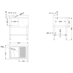 Commercial Bar Sink 1 Bowl Left 643x477x838mm | Adexa BAR1B24R 5 Commercial Bar Sink 1 Bowl Left 643x477x838mm | Adexa BAR1B24R -Cooking Appliances Sales Store BAR1B24 R 1200x1200 1