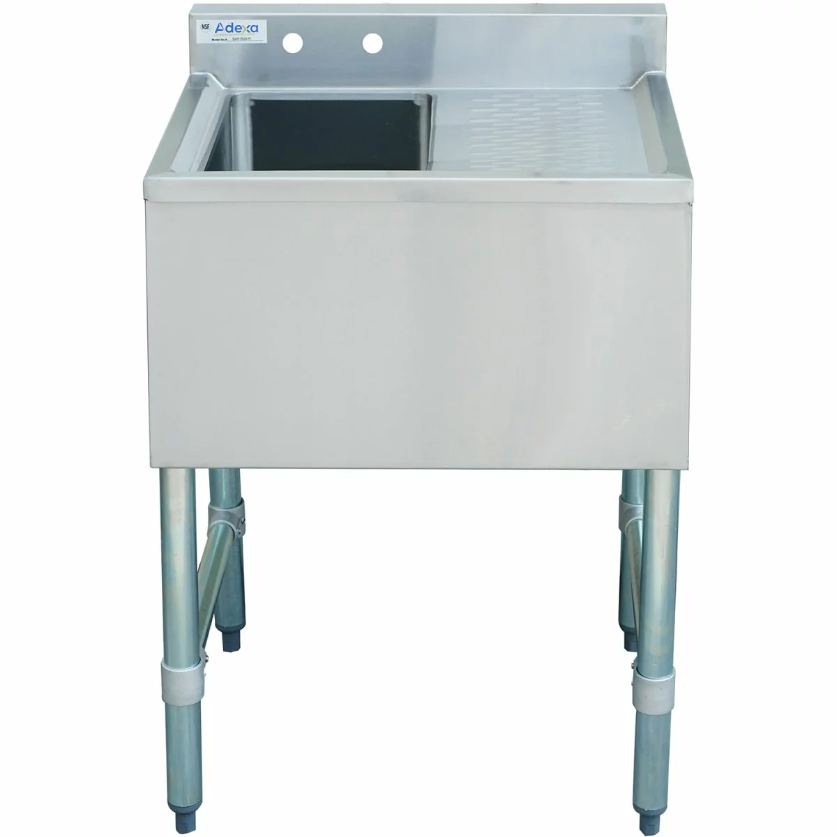 Commercial Bar Sink 1 Bowl Left 643x477x838mm | Adexa BAR1B24R 2 Commercial Bar Sink 1 Bowl Left 643x477x838mm | Adexa BAR1B24R - Image 2