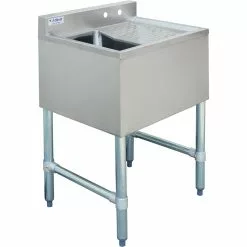 Commercial Bar Sink 1 Bowl Left 643x477x838mm | Adexa BAR1B24R