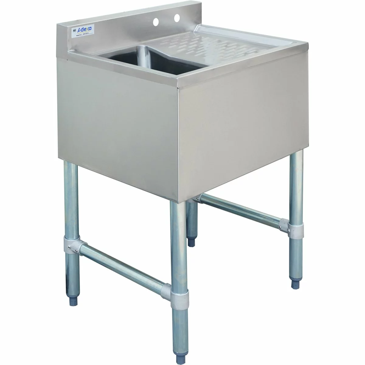 Commercial Bar Sink 1 Bowl Left 643x477x838mm | Adexa BAR1B24R 1 Commercial Bar Sink 1 Bowl Left 643x477x838mm | Adexa BAR1B24R