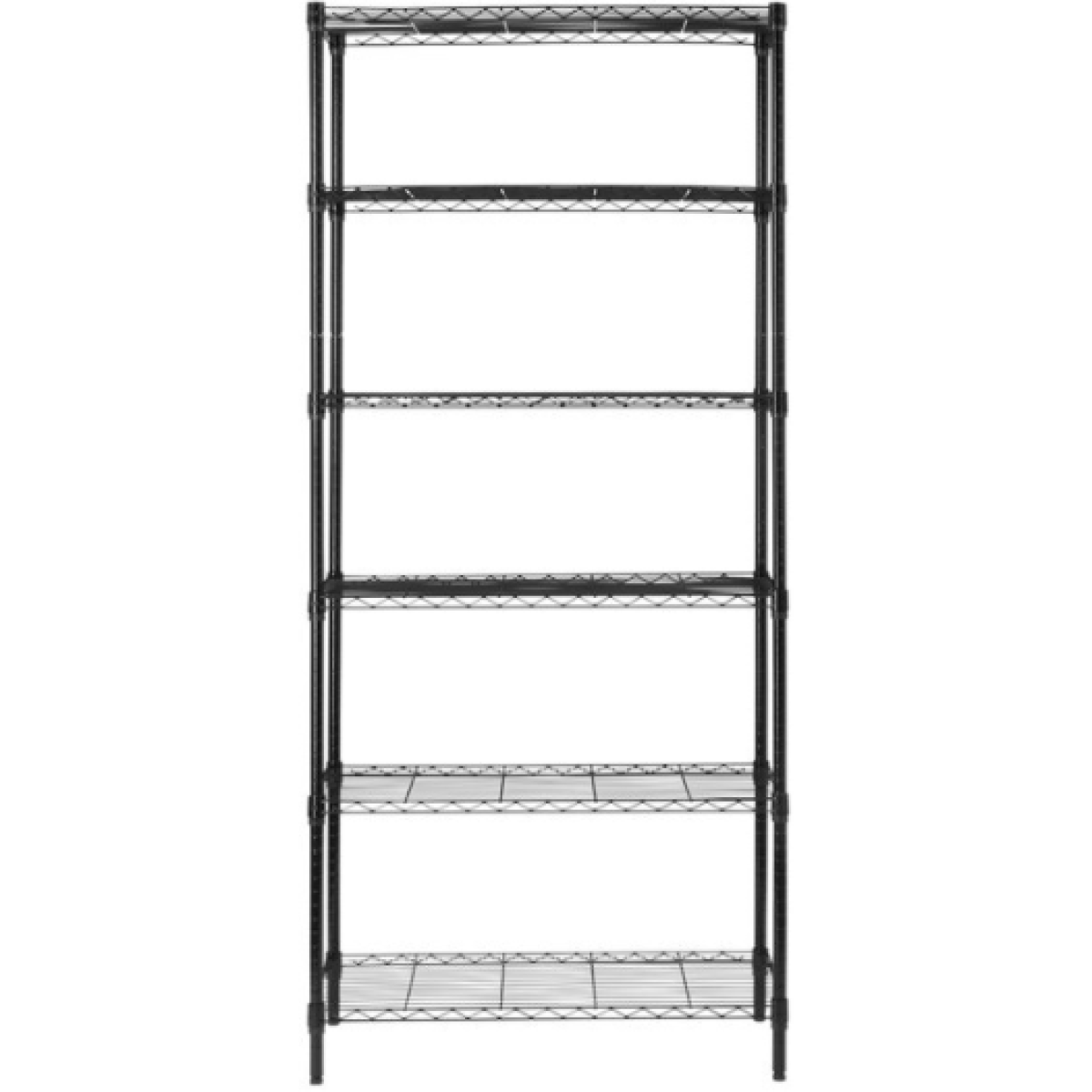 Commercial Wire Shelving Unit 6 Tier 920x360x1810mm Black | Adexa BHS6 1 Commercial Wire Shelving Unit 6 Tier 920x360x1810mm Black | Adexa BHS6