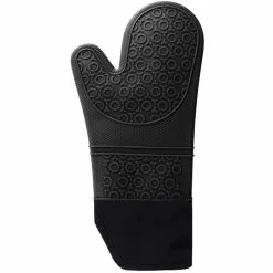 Professional Oven Mitt Extra Long Silicone Black | Adexa BHSC01B