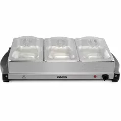 Pan Buffet Server 3x2.5 Litre Stainless Steel | Adexa BSW320