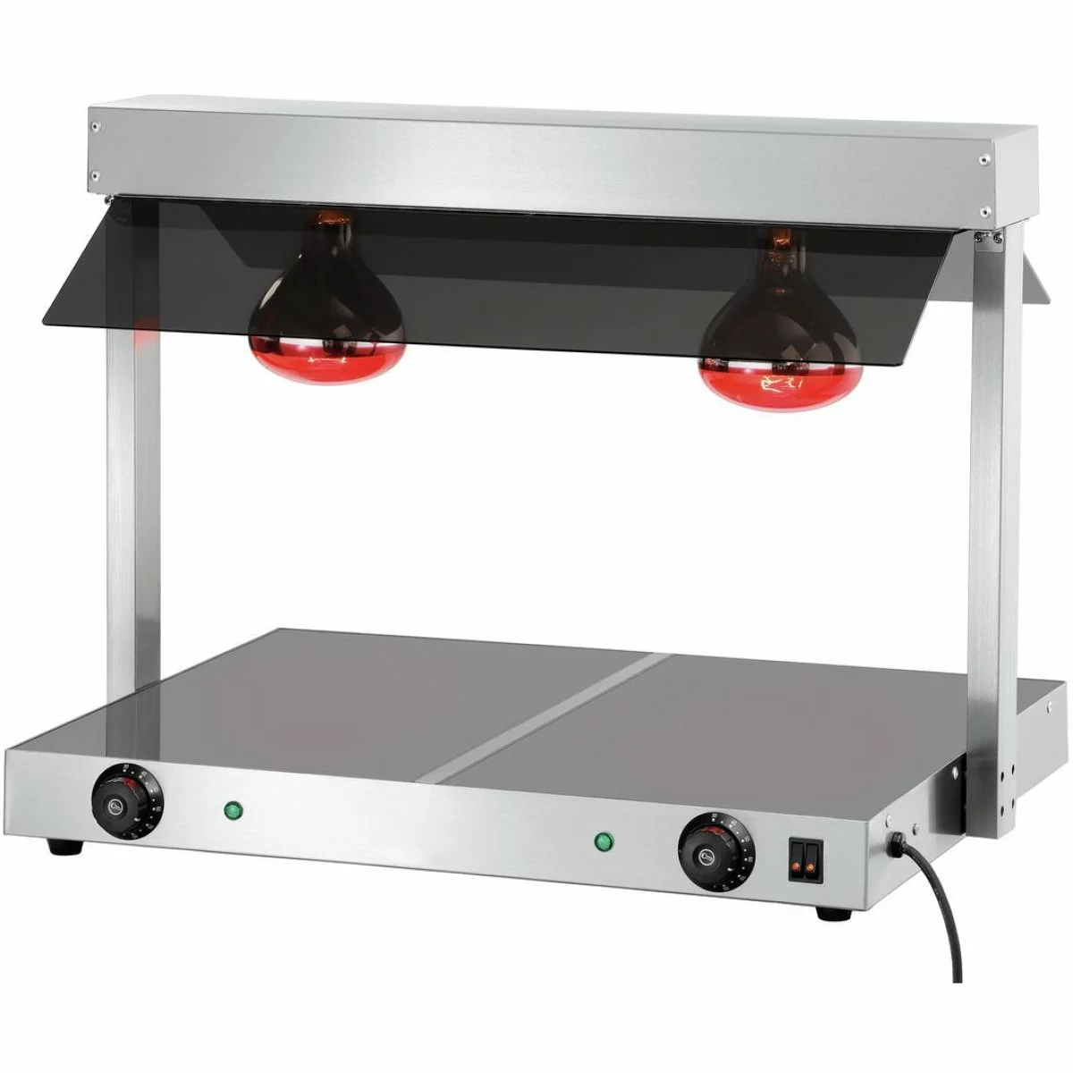 Buffet Food Warmer With Gantry Tempered Glass 2 Infrared Lamps Sneeze Guards 2xGN1/1 | Adexa TC2F 1 Buffet Food Warmer With Gantry Tempered Glass 2 Infrared Lamps Sneeze Guards 2xGN1/1 | Adexa TC2F