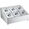Commercial Condiment Holder Including 6xGN1/6 Pans & Lids | Adexa CHD06B
