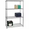 Commercial Shelving Unit 4 Tier 1000kg Width 1200mm Depth 450mm Chrome Wire | Adexa CR12045180A4