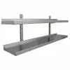Wall Shelf 2 Levels 1000x300mm Stainless Steel | Adexa VWS1032