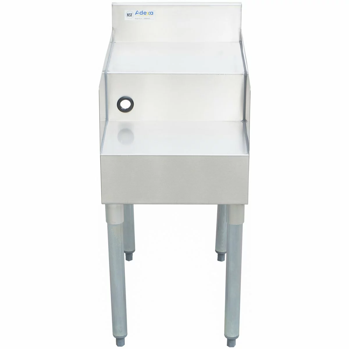 Commercial Double Step Blender Station With Backsplash Stainless Steel 460x580x760mm | Adexa DSBS2318 2 Commercial Double Step Blender Station With Backsplash Stainless Steel 460x580x760mm | Adexa DSBS2318 - Image 2