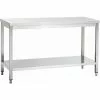 Professional Work Table Stainless Steel Bottom Shelf 700x600x850mm | Adexa VT76SL
