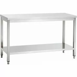 Professional Work Table Stainless Steel Bottom Shelf 700x600x850mm | Adexa VT76SL