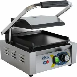Heavy Duty Panini Contact Grill Single Smooth | Adexa EGD10A