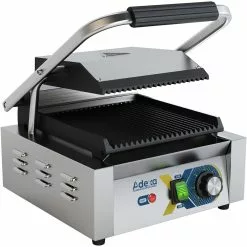 Heavy Duty Panini Contact Grill Single Ribbed | Adexa EGD10C