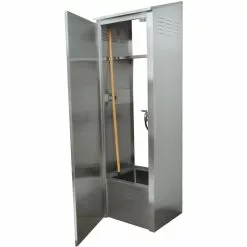 Janitorial Mop Sink Cabinet Stainless Steel Single | Adexa FMSC263384418KD