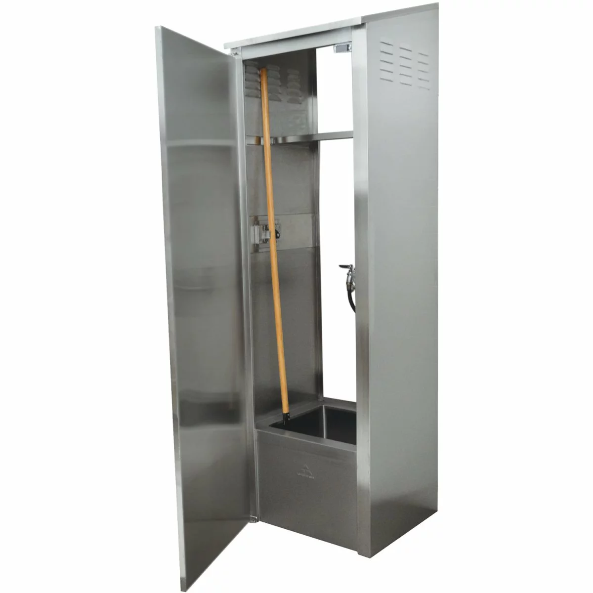 Janitorial Mop Sink Cabinet Stainless Steel Single | Adexa FMSC263384418KD 1 Janitorial Mop Sink Cabinet Stainless Steel Single | Adexa FMSC263384418KD