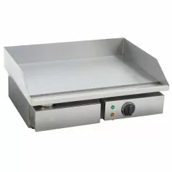 Commercial Griddle Smooth 550x450x230mm 3.3kW Electric | Adexa FT818