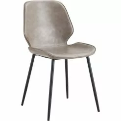 Side Dining Chair PU Leather Seat Natural | Adexa GSYH003N