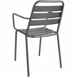 Bistro Arm Chair Steel Indoors Gun Metal | Adexa GS60790ARMGM -Cooking Appliances Sales Store GS60790ARMGM 2 1200x1200 1