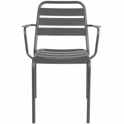 Bistro Arm Chair Steel Indoors Gun Metal | Adexa GS60790ARMGM -Cooking Appliances Sales Store GS60790ARMGM 4 1200x1200 1