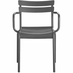 Bistro Arm Chair Aluminium Indoors & Outdoors Dark Grey | Adexa GS60859AG -Cooking Appliances Sales Store GS60859AG 2 1200x1200 1