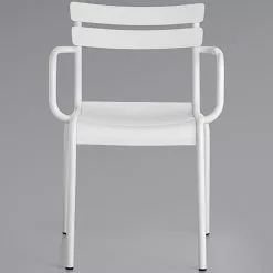 Bistro Arm Chair Aluminium Indoors & Outdoors White | Adexa GS60859AW -Cooking Appliances Sales Store GS60859AW 2 1200x1200 1