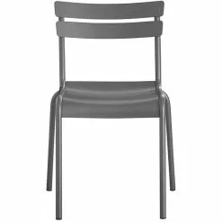 Bistro Side Chair Aluminium Indoors & Outdoors Dark Grey | Adexa GS60859G -Cooking Appliances Sales Store GS60859G 2 1200x1200 1