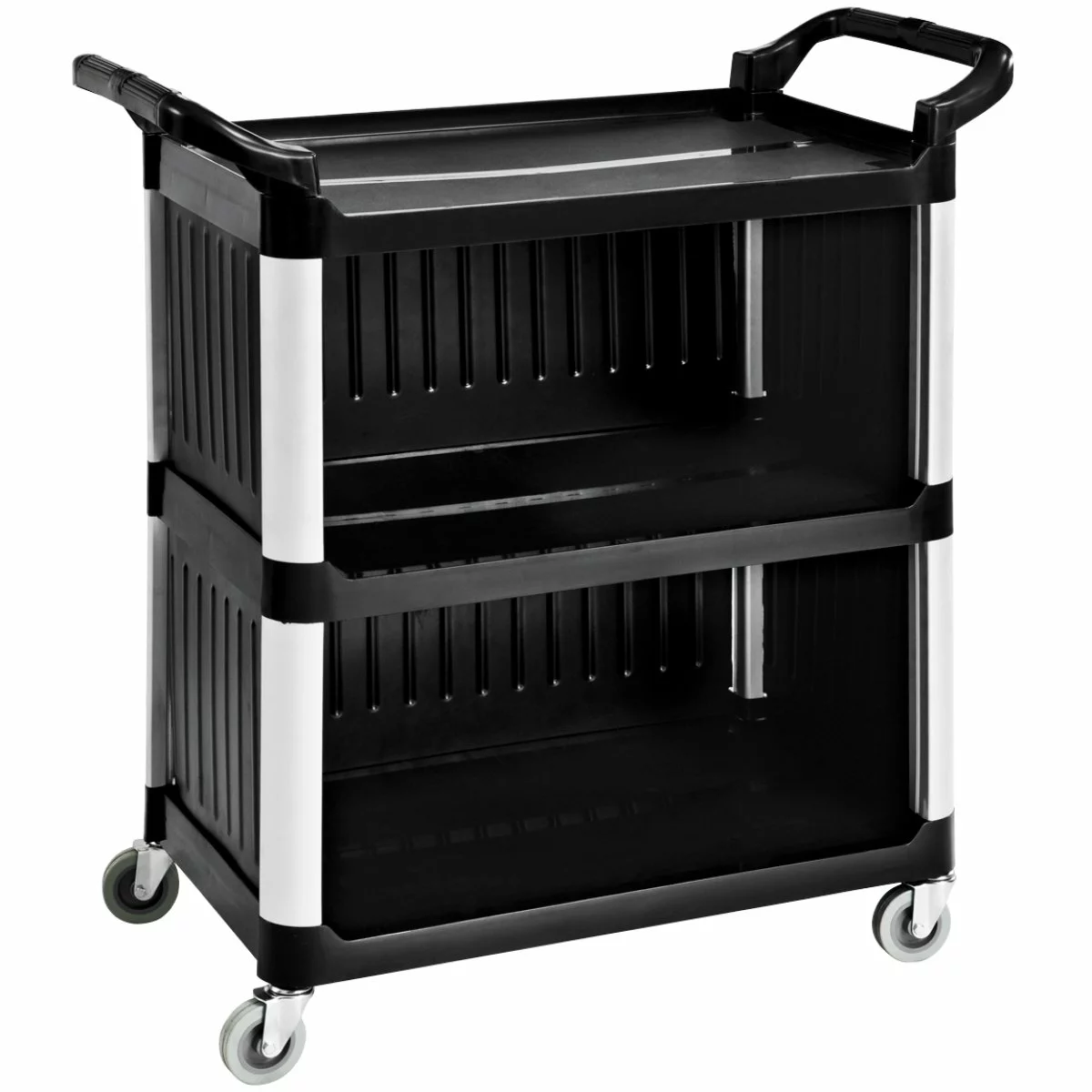 Professional Cabinet Utility/Cleaning Trolley Multi-purpose 3 Tier 1020x500x960mm | Adexa GX032DM 1 Professional Cabinet Utility/Cleaning Trolley Multi-purpose 3 Tier 1020x500x960mm | Adexa GX032DM