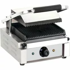 Heavy Duty Panini Contact Grill Single Ribbed | Adexa EG01A