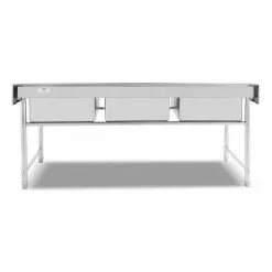 Commercial Sink Stainless Steel 3 Bowls Splashback 1800mm Depth 600mm | Adexa HJS1803 -Cooking Appliances Sales Store HJS1803 4 1200x1200 1