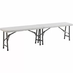 Folding Banquet Bench Table 6ft White 1830x280x440mm | Adexa HQZD183