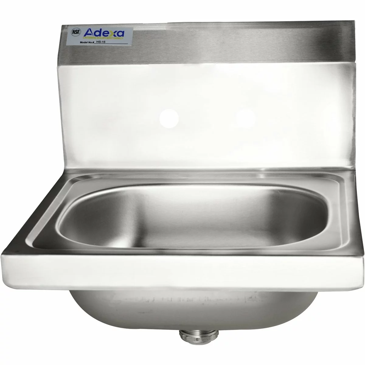 Wall Mounted Hand Sink Wall Mounted Faucet Stainless Steel | Adexa HS15 2 Wall Mounted Hand Sink Wall Mounted Faucet Stainless Steel | Adexa HS15 - Image 2