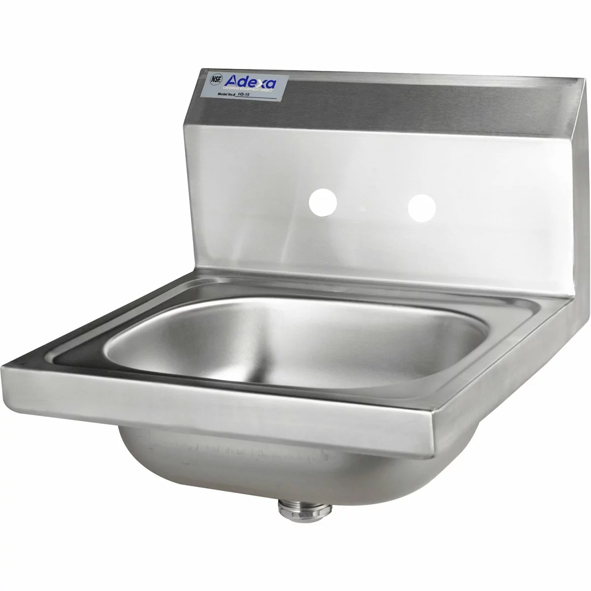 Wall Mounted Hand Sink Wall Mounted Faucet Stainless Steel | Adexa HS15 3 Wall Mounted Hand Sink Wall Mounted Faucet Stainless Steel | Adexa HS15 - Image 3