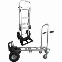2-in-1 Trolley & Hand Truck Aluminium Telescopic Foldable 1110x510x970mm | Adexa HT1864
