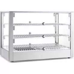 3 Tier Heated Display Case 115 Litres Countertop | Adexa HW115