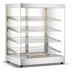 Commercial Heated Display Cabinet 318 Litres Stainless Steel | Adexa HW318