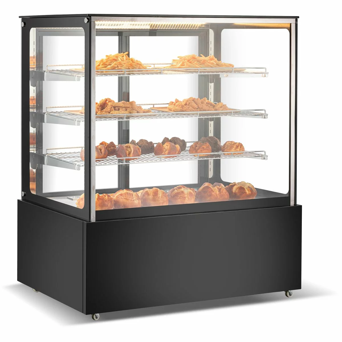 Commercial Heated Display Cabinet 605 Litres Black | Adexa HW371BLACK 1 Commercial Heated Display Cabinet 605 Litres Black | Adexa HW371BLACK