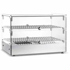 Commercial Countertop Heated Display Cabinet 50 Litres Stainless Steel | Adexa HW50
