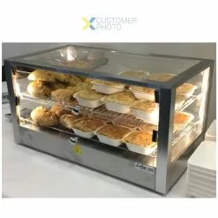 2 Tier Heated Display Case 80 Litres Countertop | Adexa HW80 -Cooking Appliances Sales Store HW80 1200x1200 1