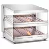 Commercial Countertop Heated Display Cabinet 85 Litres Stainless Steel | Adexa HW85
