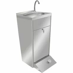 Commercial Hand Wash Sink Cabinet Stainless Steel Pedal Control | Adexa THHWR445