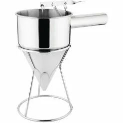 Commercial Piston Funnel Stainless Steel With Handle & Stand 1.5 Litres | Adexa IFA003