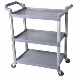 Professional Utility Trolley Multi-purpose 3 Tier Grey 860x420x930mm | Adexa JYXUC405GREY
