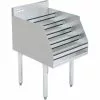 Commercial Liquor Bottle Display Rack 5 Tier With Backsplash Stainless Steel 460x580x760mm | Adexa LDR2318