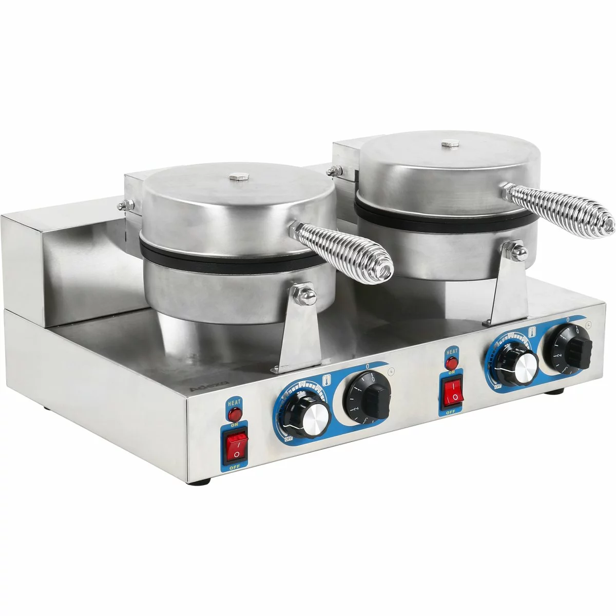 Commercial Waffle Maker Double Round | Adexa MLP02 2 Commercial Waffle Maker Double Round | Adexa MLP02 - Image 2