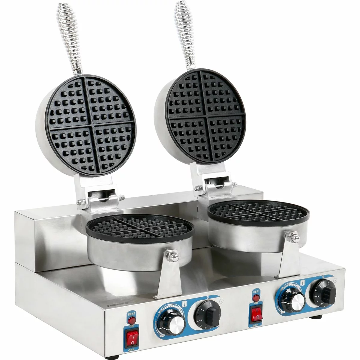 Commercial Waffle Maker Double Round | Adexa MLP02 1 Commercial Waffle Maker Double Round | Adexa MLP02