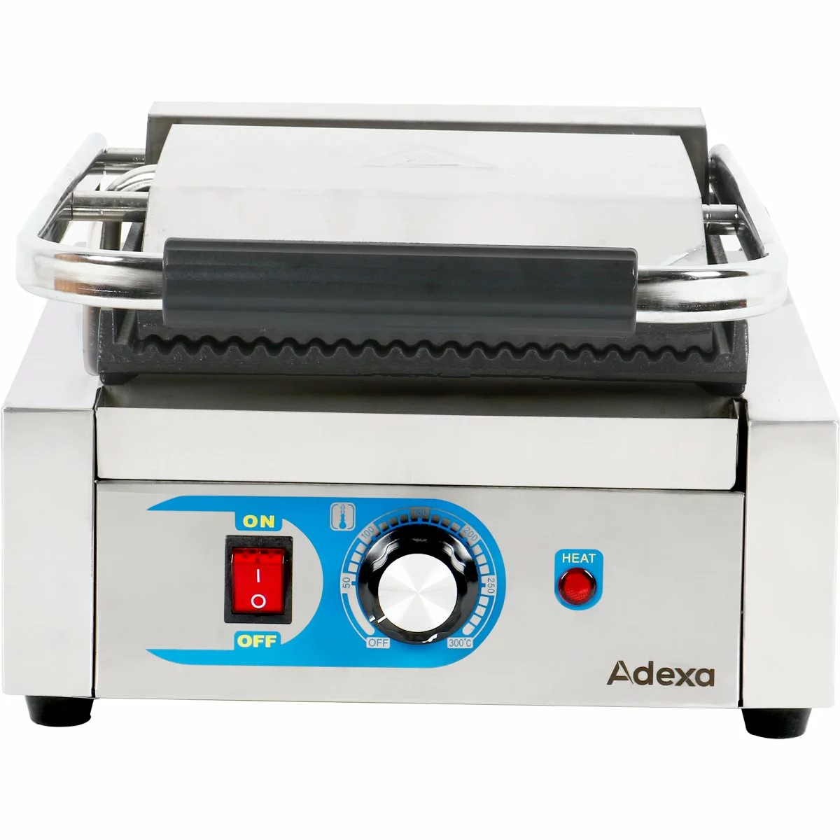Heavy Duty Panini Contact Grill Single Ribbed | Adexa MLP811 3 Heavy Duty Panini Contact Grill Single Ribbed | Adexa MLP811 - Image 3