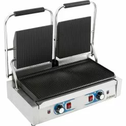 Heavy Duty Twin Panini Contact Grill Dual Zone 1.8kW Ribbed | Adexa MLP813 -Cooking Appliances Sales Store MLP813 1200x1200 1