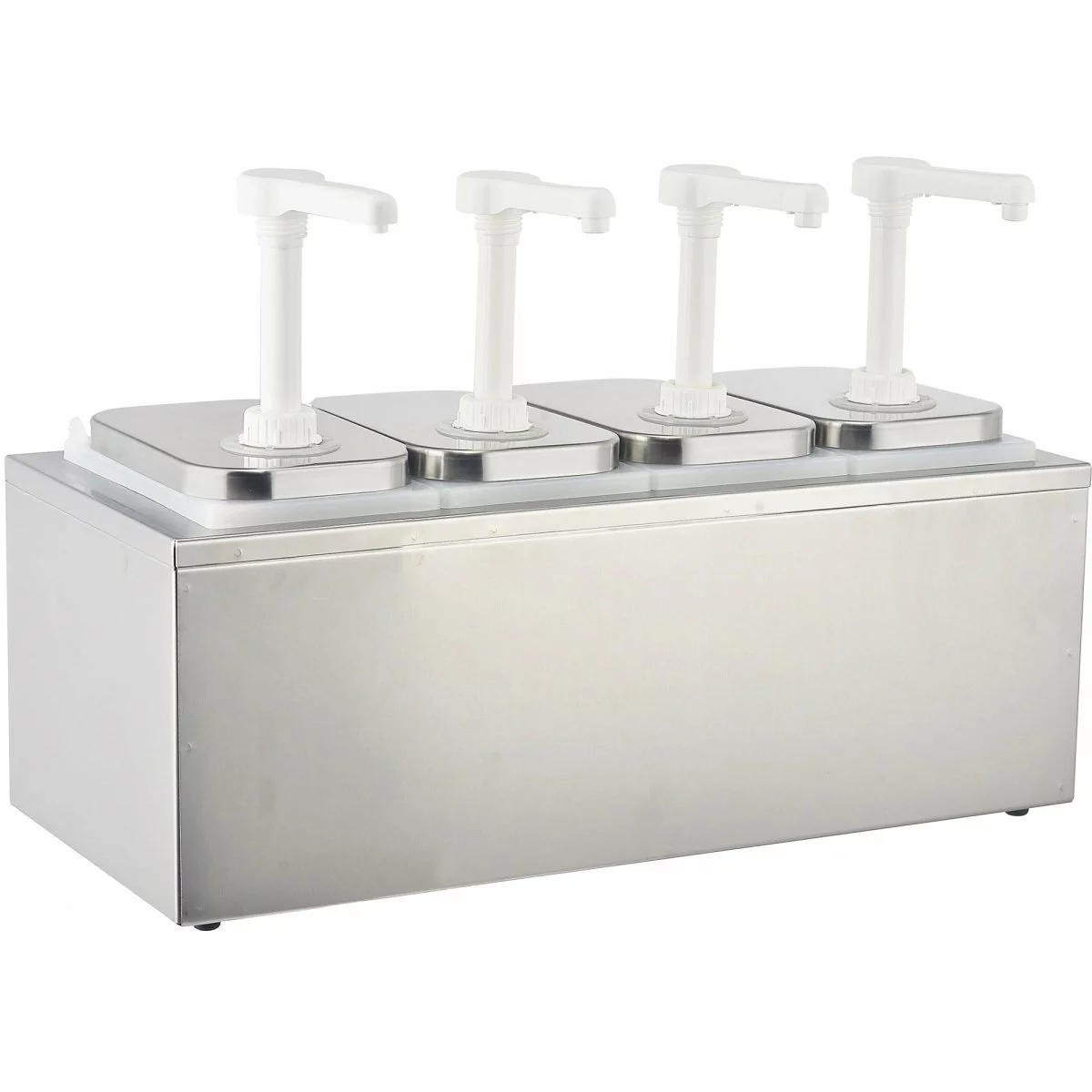 Commercial Condiment/Sauce Pump Dispenser 4x2 Litre Stainless Steel | Adexa NHP004 1 Commercial Condiment/Sauce Pump Dispenser 4x2 Litre Stainless Steel | Adexa NHP004